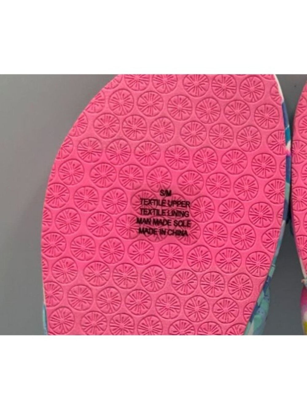 NWOT Lilly Pulitzer In The Sea Glass Aqua Rainforest Pool Slippers Sz S/M 3334 - Picture 8 of 16